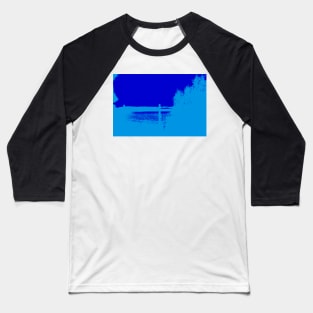 Low cloud and light over lake edge making monochromatic effect. Baseball T-Shirt